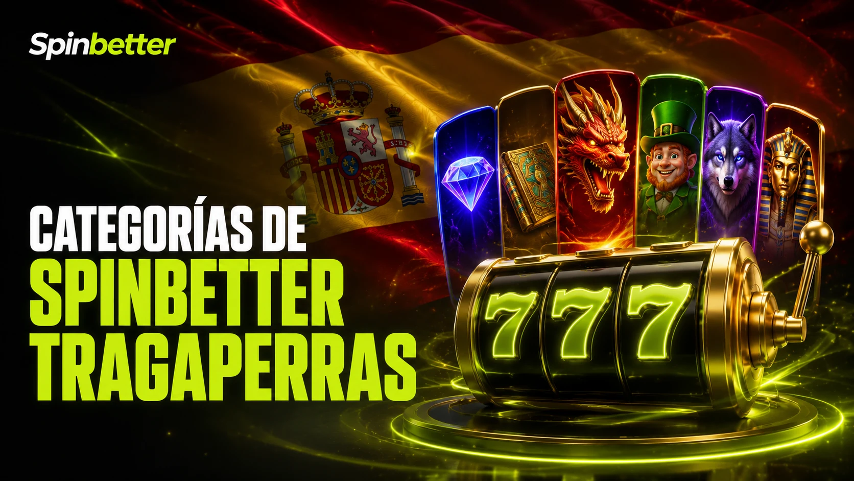 Categorías de tragaperras en SpinBetter